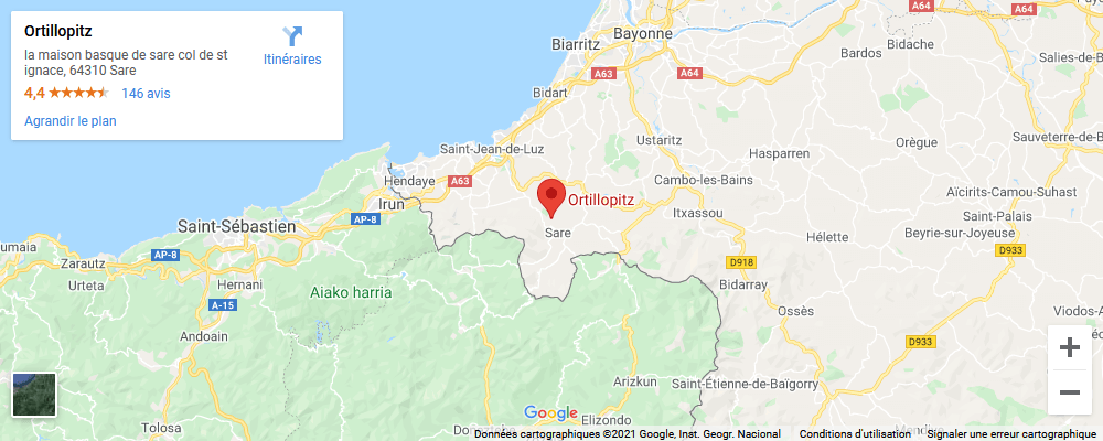 Carte de localisation d'Ortillopitz sur Google Maps